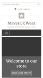 Mobile Screenshot of maverickwear.com