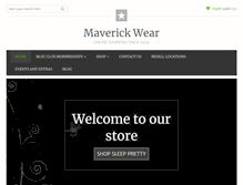 Tablet Screenshot of maverickwear.com